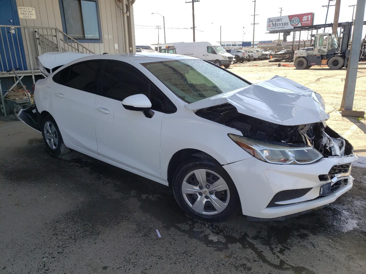 2017 Chevrolet Cruze VIN 1G1BB5SMXH7163380 Copart auction photo, rear end / front end damage thumbnail 4