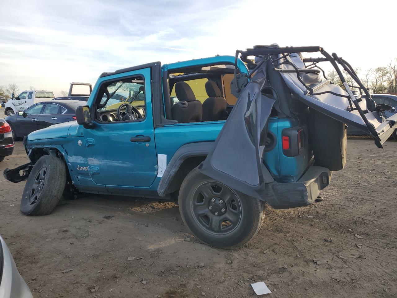 2020 Jeep Wrangler VIN 1C4GJXAN2LW328634 Copart auction photo, all over / undercarriage damage thumbnail 2