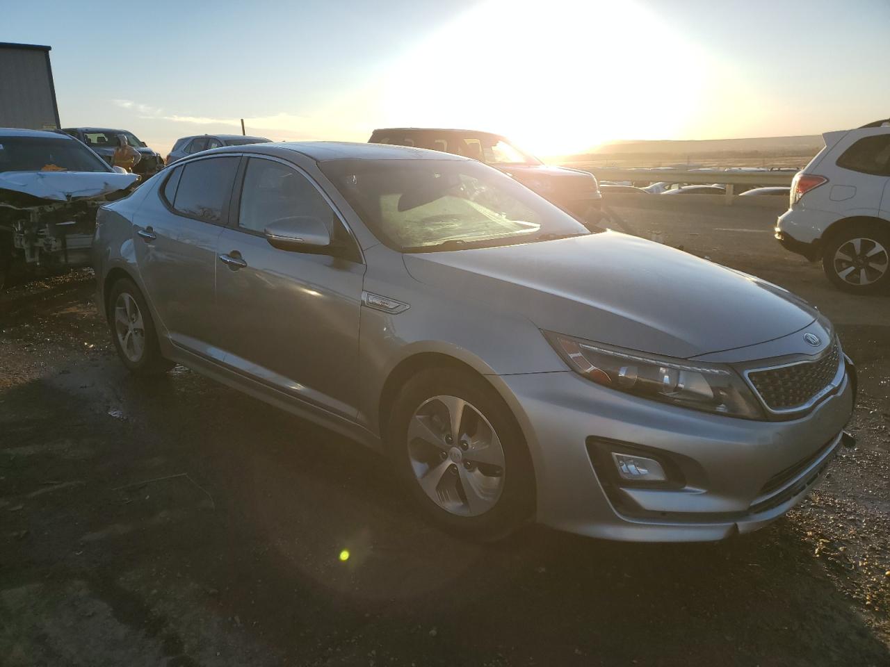 2014 KIA Optima VIN KNAGM4AD9E5067778 Copart auction photo, front end damage thumbnail 4