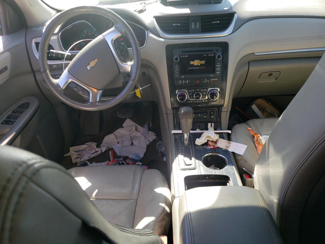 2017 Chevrolet Traverse VIN 1GNKRJKD3HJ201280 Copart auction photo, front end damage thumbnail 8