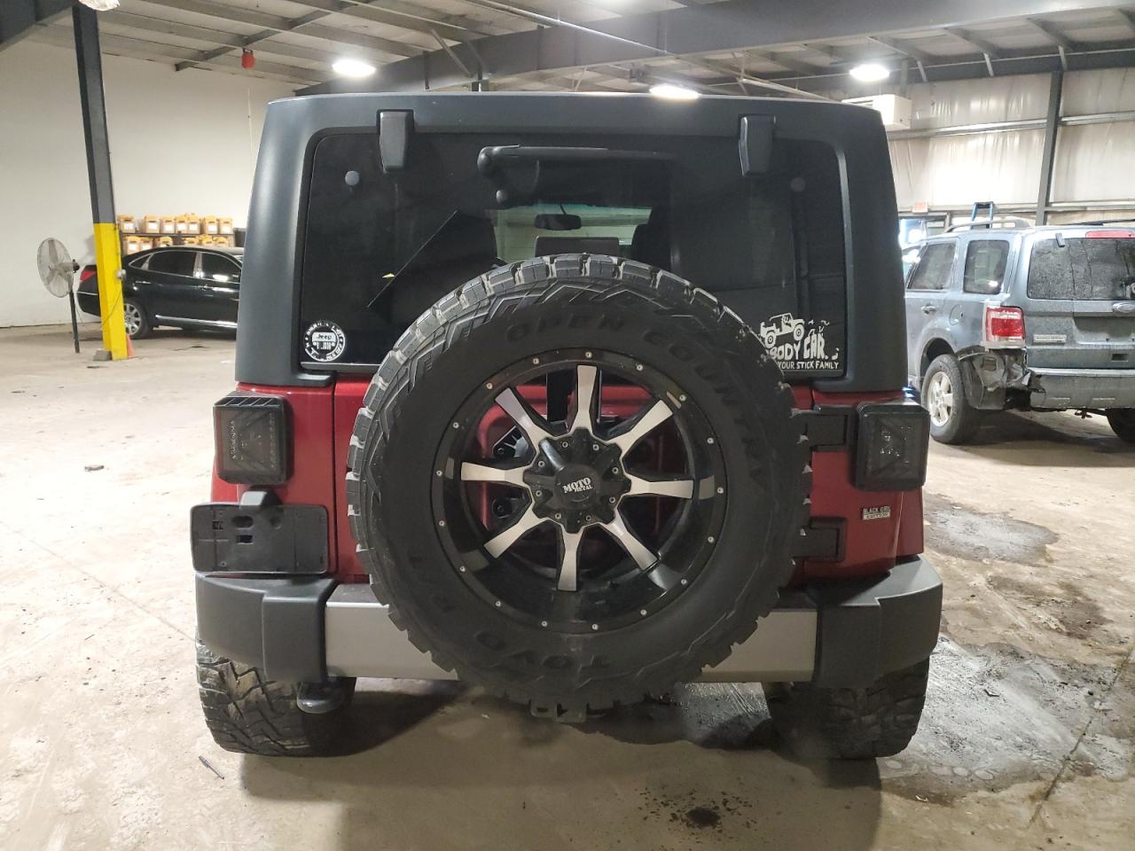 2013 Jeep Wrangler VIN 1C4BJWDG1DL602457 Copart auction photo, side damage thumbnail 6