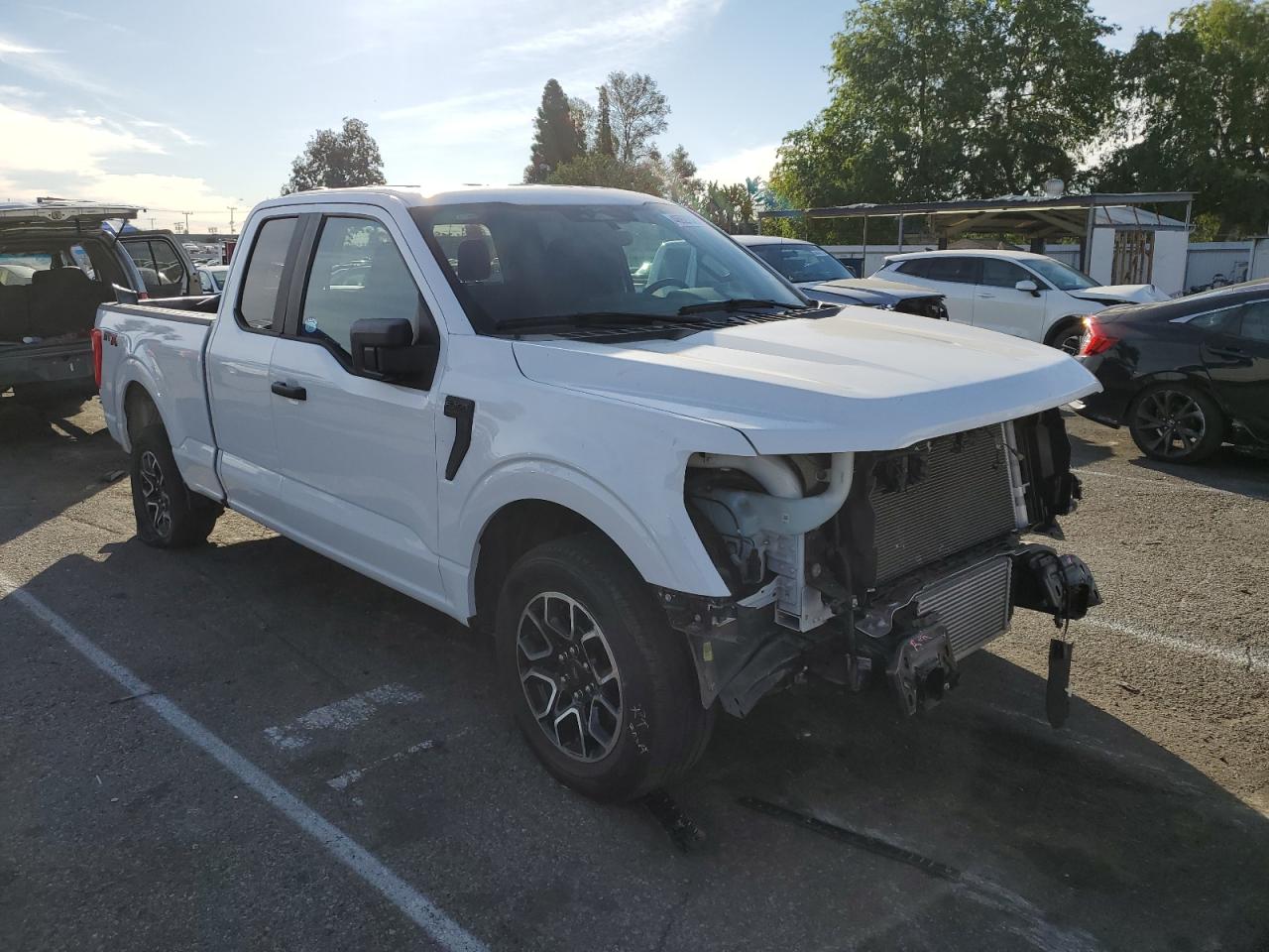 2023 Ford F-150 VIN 1FTEX1CP7PKE67303 Copart auction photo, front end / rear end damage thumbnail 4