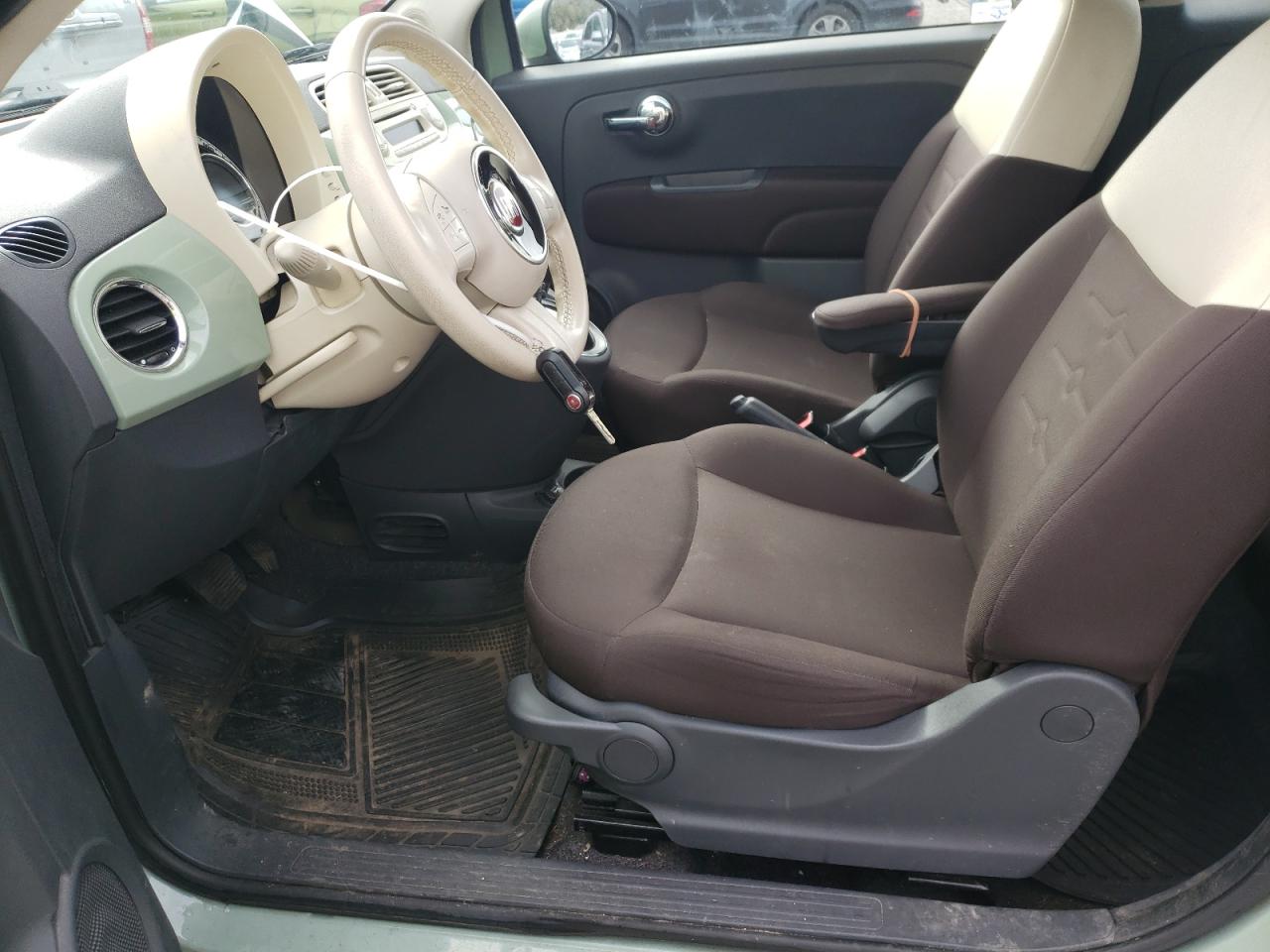 2012 Fiat 500 VIN 3C3CFFAR6CT365452 Copart auction photo, side damage thumbnail 7