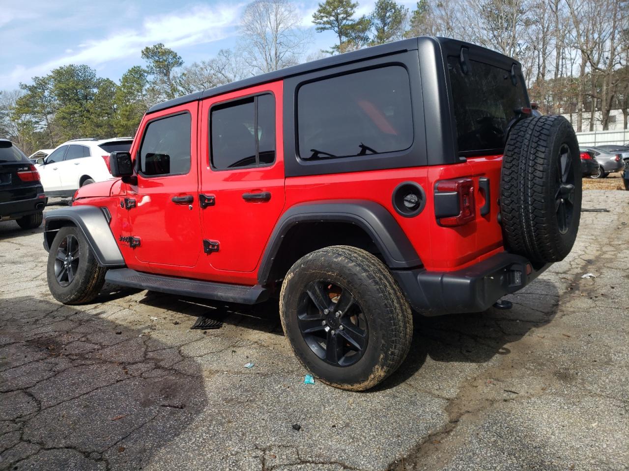 2021 Jeep Wrangler VIN 1C4HJXDG9MW740052 Copart auction photo, front end / undercarriage damage thumbnail 2
