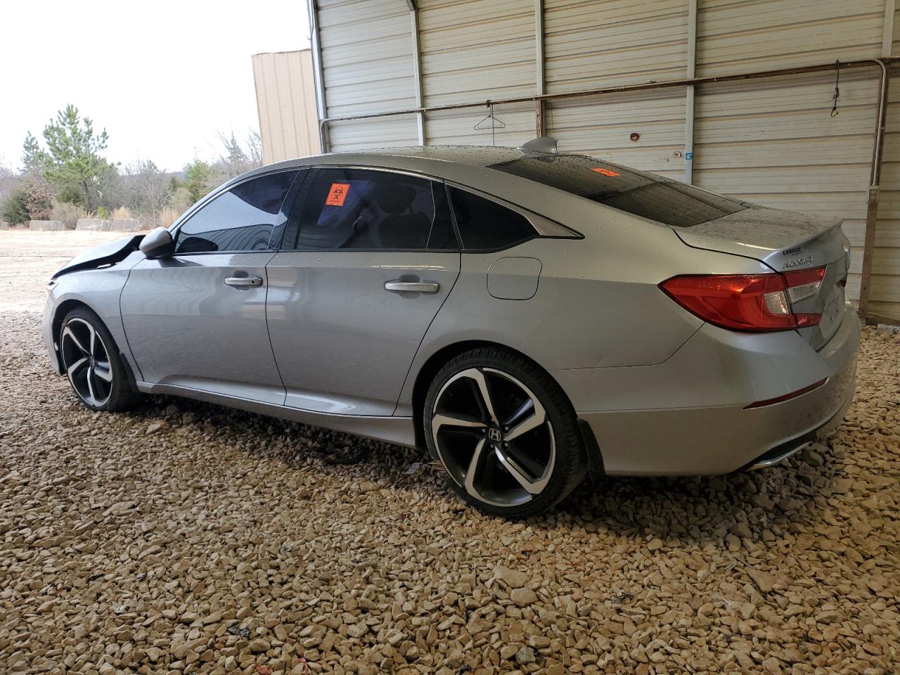 2019 Honda Accord VIN 1HGCV1F19KA130684 Copart auction photo, side / front end damage thumbnail 2