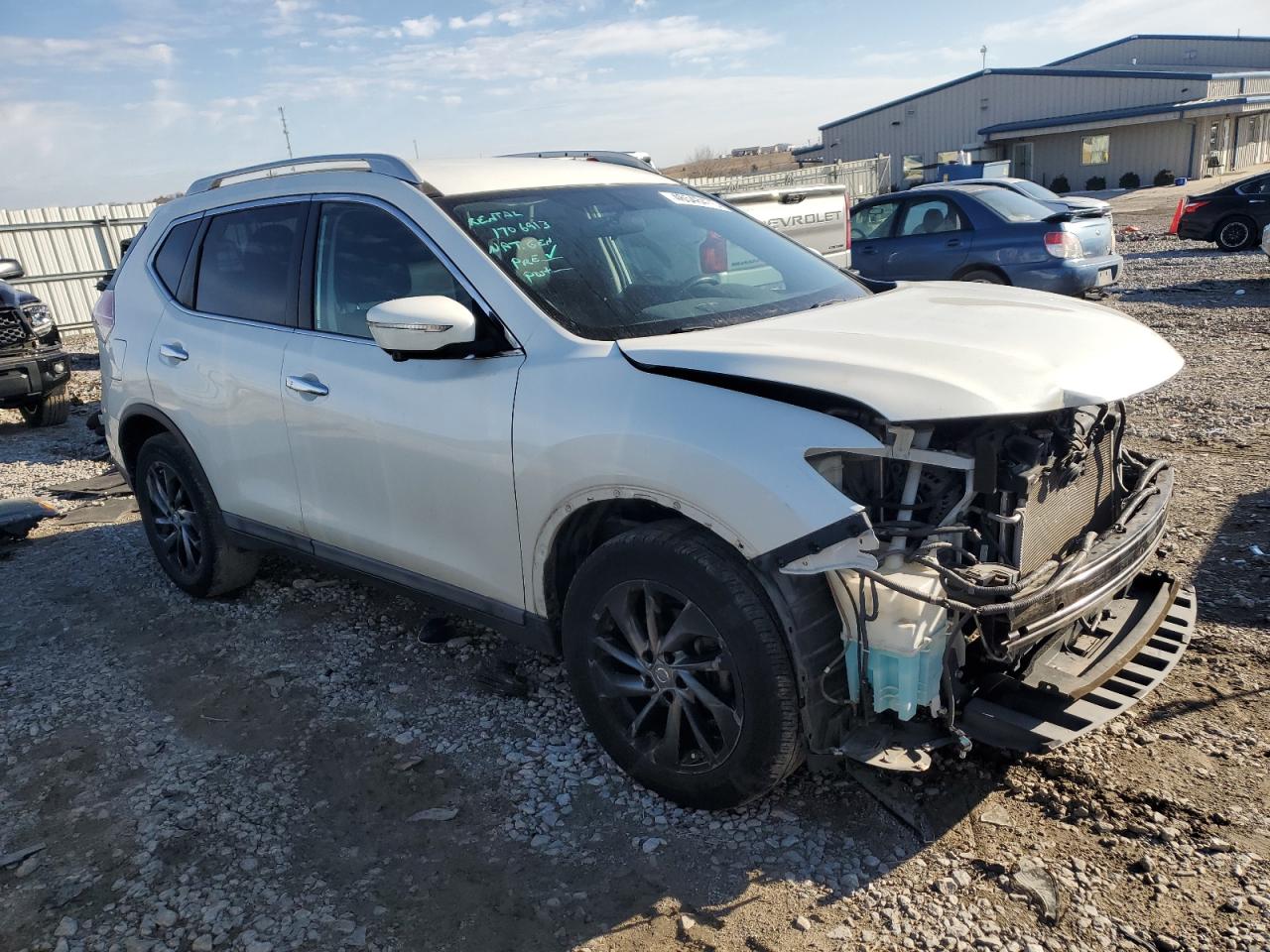 2015 Nissan Rogue VIN 5N1AT2MT4FC857873 Copart auction photo, front end damage thumbnail 4