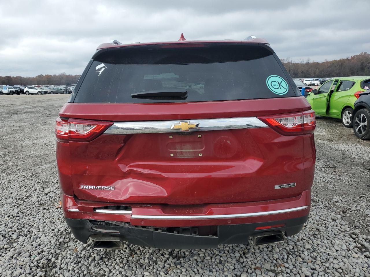 2018 Chevrolet Traverse VIN 1GNERKKW9JJ123369 Copart auction photo, rear end damage thumbnail 6