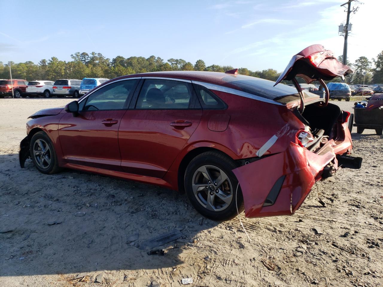 2021 KIA K5 VIN 5XXG14J26MG015528 Copart auction photo, rear end / front end damage thumbnail 2
