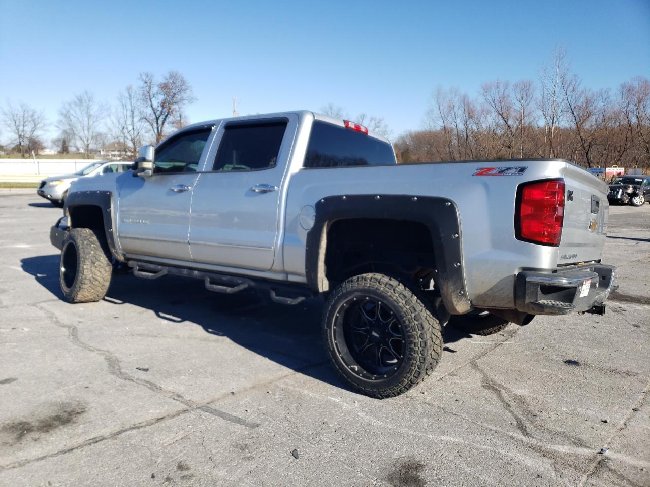 2014 Chevrolet Silverado VIN 3GCUKSEC4EG376097 Copart auction photo, undercarriage / front end damage thumbnail 2