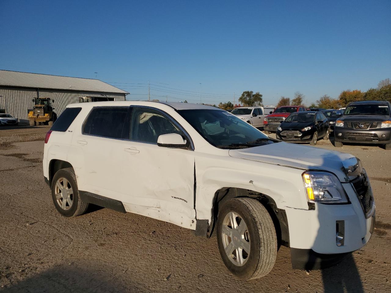 2014 GMC Terrain VIN 2GKALMEKXE6316750 Copart auction photo, front end / side damage thumbnail 4