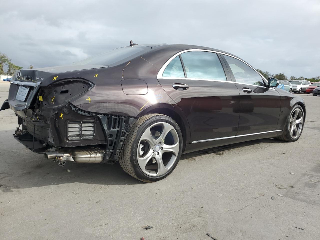 2015 Mercedes-Benz S-klasse VIN WDDUG8FB9FA108243 Copart auction photo, rear end damage thumbnail 3