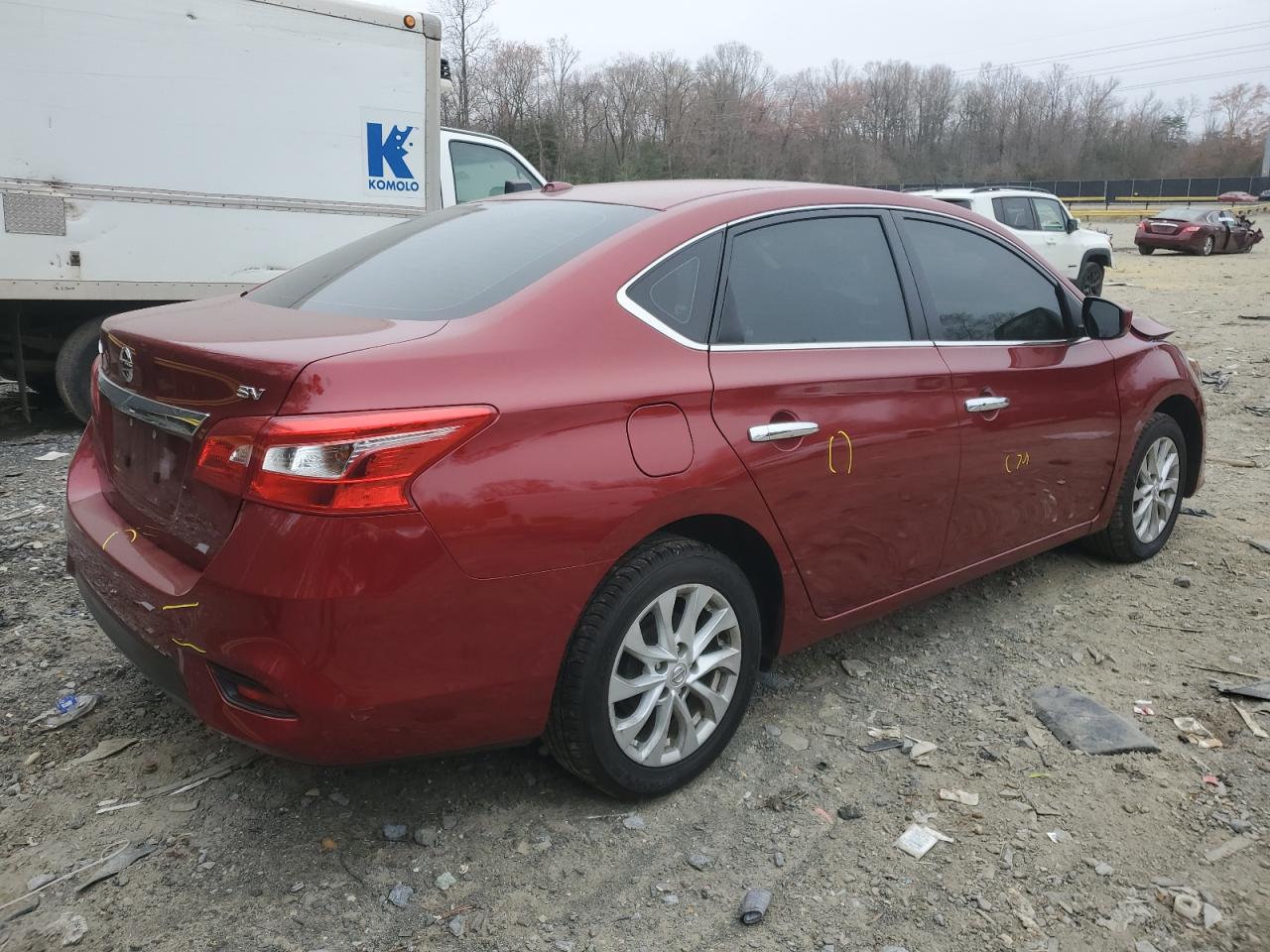 2019 Nissan Sentra VIN 3N1AB7AP5KY441461 Copart auction photo, front end damage thumbnail 3