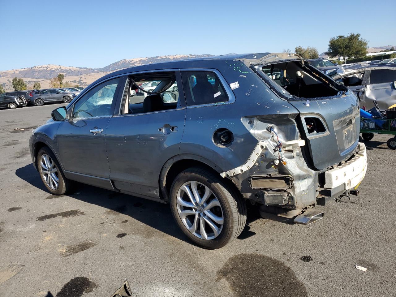 2012 Mazda CX-9 VIN JM3TB3DV4C0333604 Copart auction photo, rear end / side damage thumbnail 2