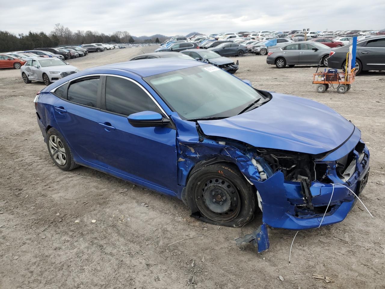 2016 Honda Civic VIN 19XFC2F54GE218329 Copart auction photo, all over / undercarriage damage thumbnail 4