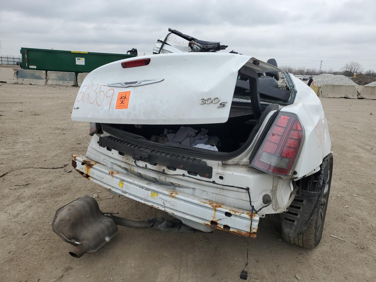 2014 Chrysler 300 VIN 2C3CCAGG1EH283996 Copart auction photo, all over / vandalism damage thumbnail 6
