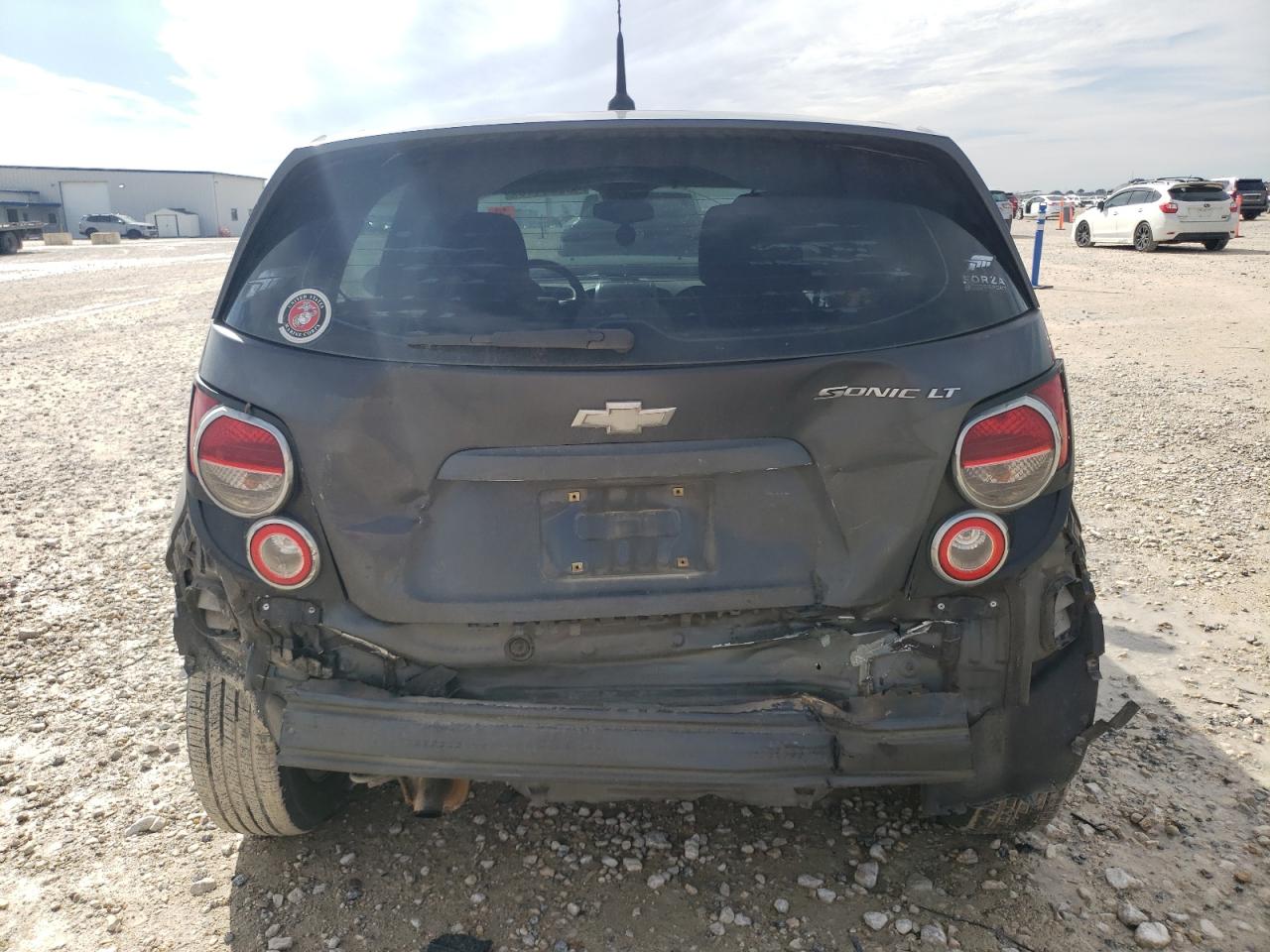 2012 Chevrolet Sonic VIN 1G1JD6SH4C4231312 Copart auction photo, front end / rear end damage thumbnail 6