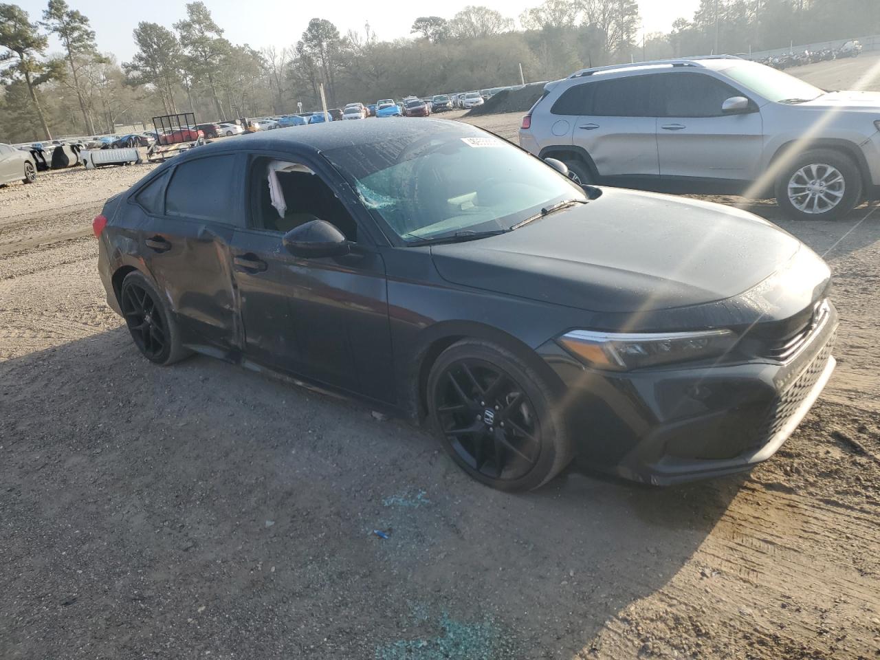 2022 Honda Civic VIN 2HGFE2F58NH533891 Copart auction photo, side damage thumbnail 4