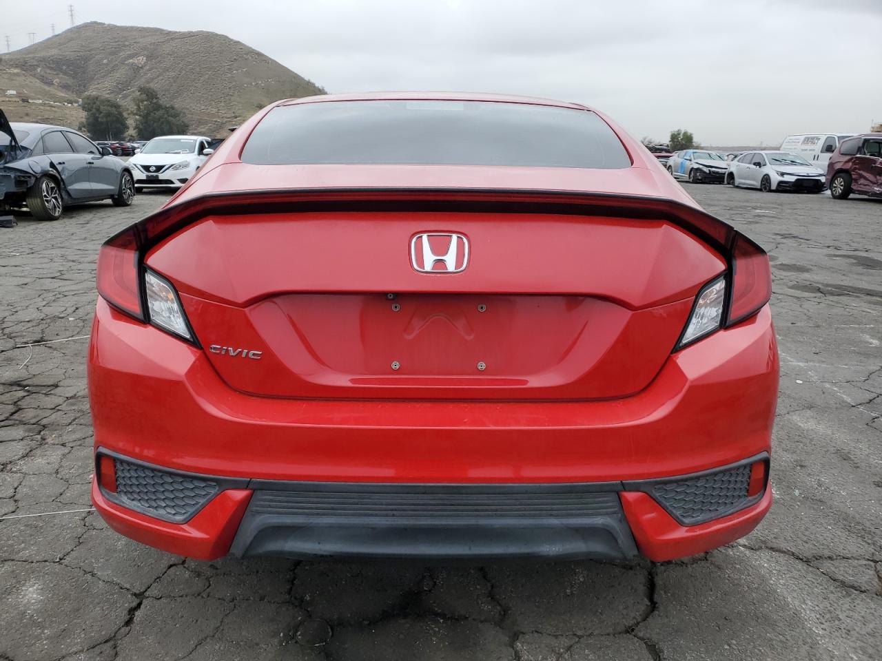 2016 Honda Civic VIN 2HGFC4B09GH302576 Copart auction photo, front end / side damage thumbnail 6