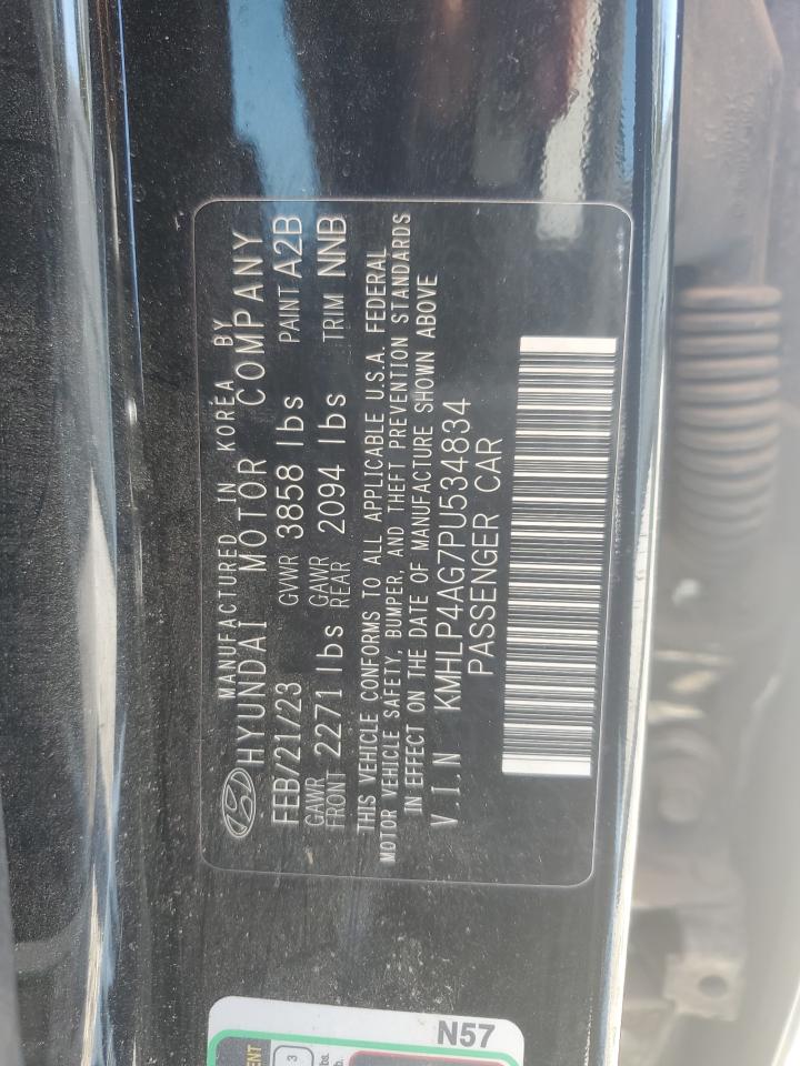 2023 Hyundai Elantra VIN KMHLP4AG7PU534834 Copart auction photo, front end damage thumbnail 13