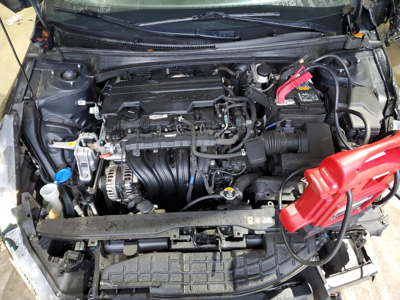 2021 Hyundai Elantra VIN 5NPLS4AG3MH021539 Copart auction photo, front end / side damage thumbnail 13