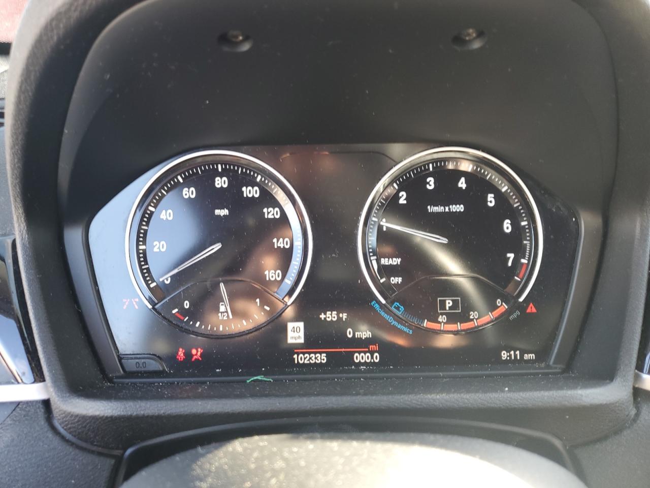 2019 BMW X1 VIN WBXHU7C50K3H46236 Copart auction photo, front end damage thumbnail 9
