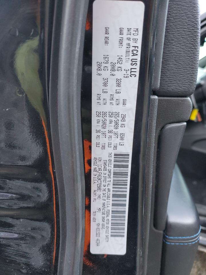 2019 Jeep Grand Cherokee VIN 1C4RJFAG3KC729081 Copart auction photo, front end damage thumbnail 13