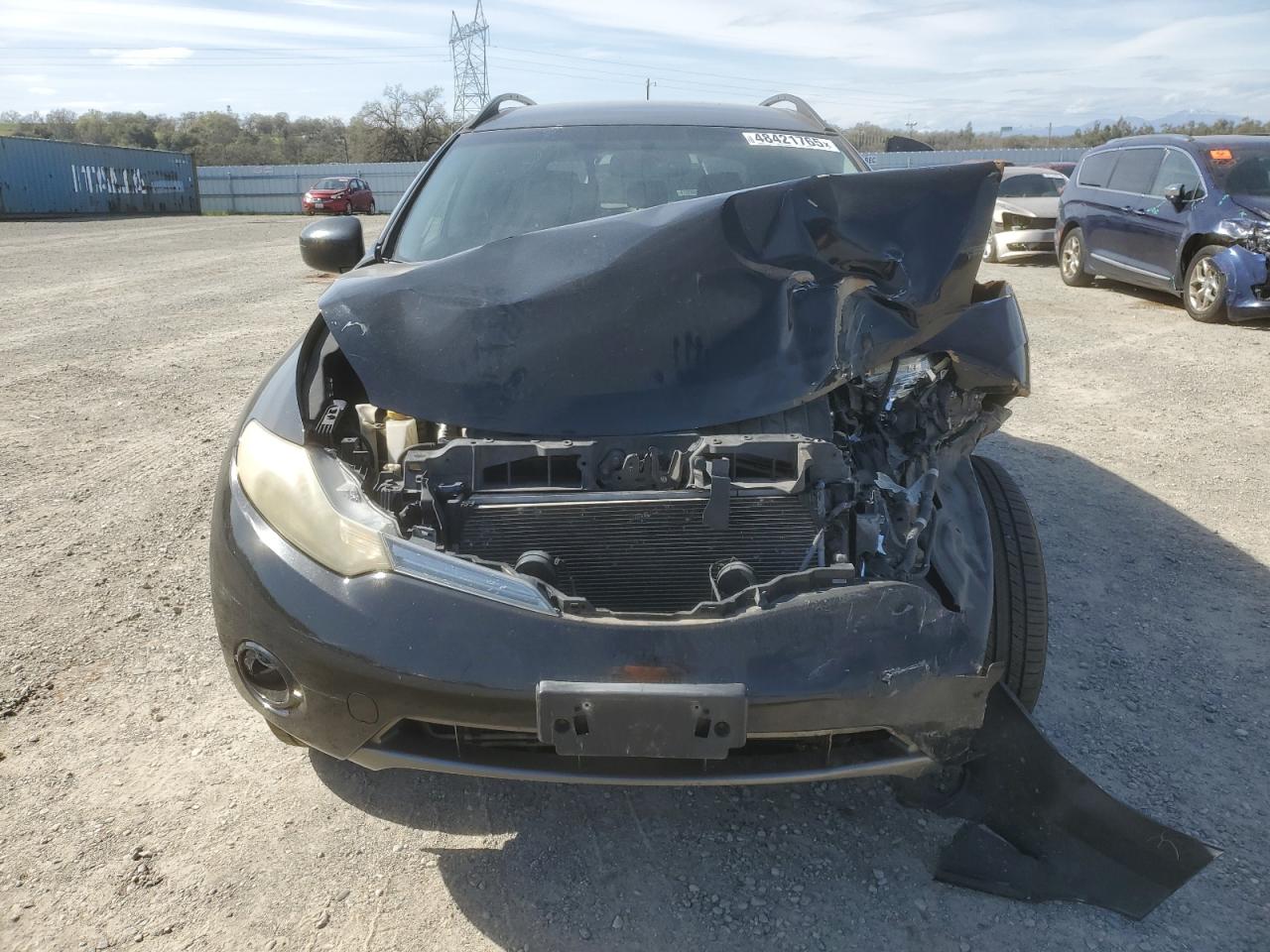 2009 Nissan Murano VIN JN8AZ18W19W116881 Copart auction photo, front end / side damage thumbnail 5