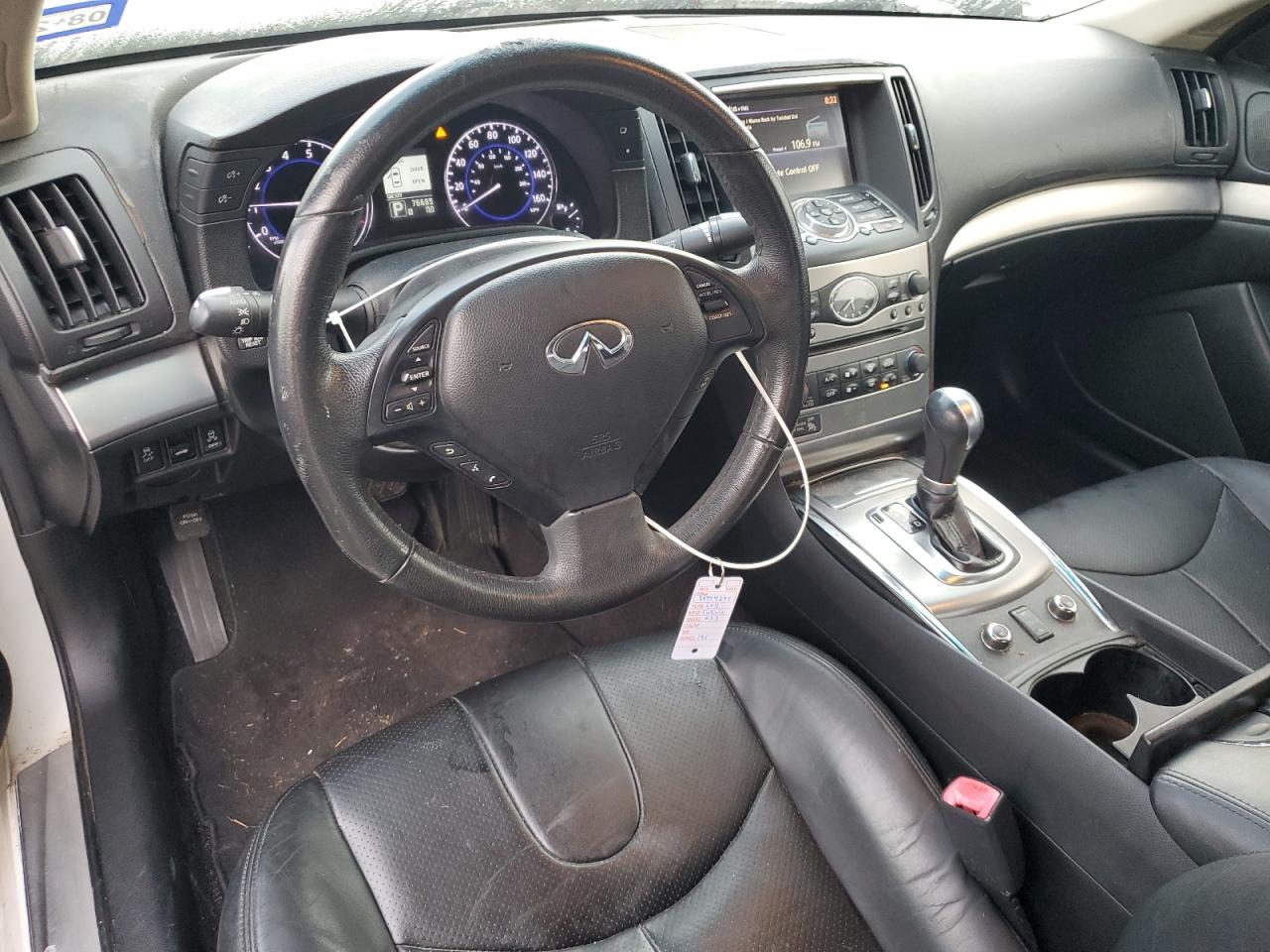 2011 Infiniti G VIN JN1CV6EL4BM263370 Copart auction photo, front end damage thumbnail 8