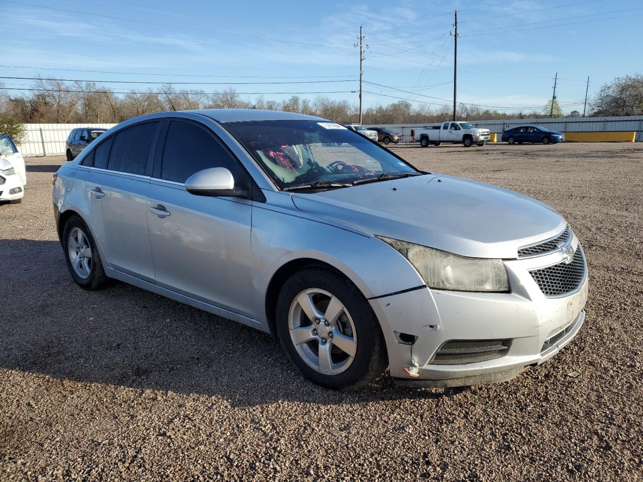 2013 Chevrolet Cruze VIN 1G1PC5SB7D7273301 Copart auction photo, side / front end damage thumbnail 4