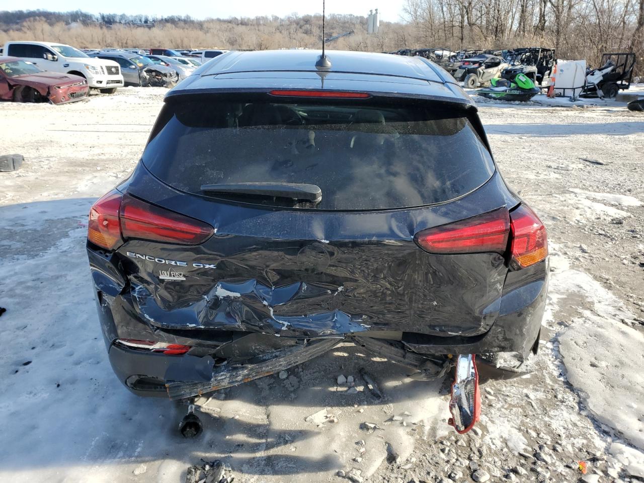 2021 Buick Encore VIN KL4MMBS24MB102289 Copart auction photo, front end / rear end damage thumbnail 6