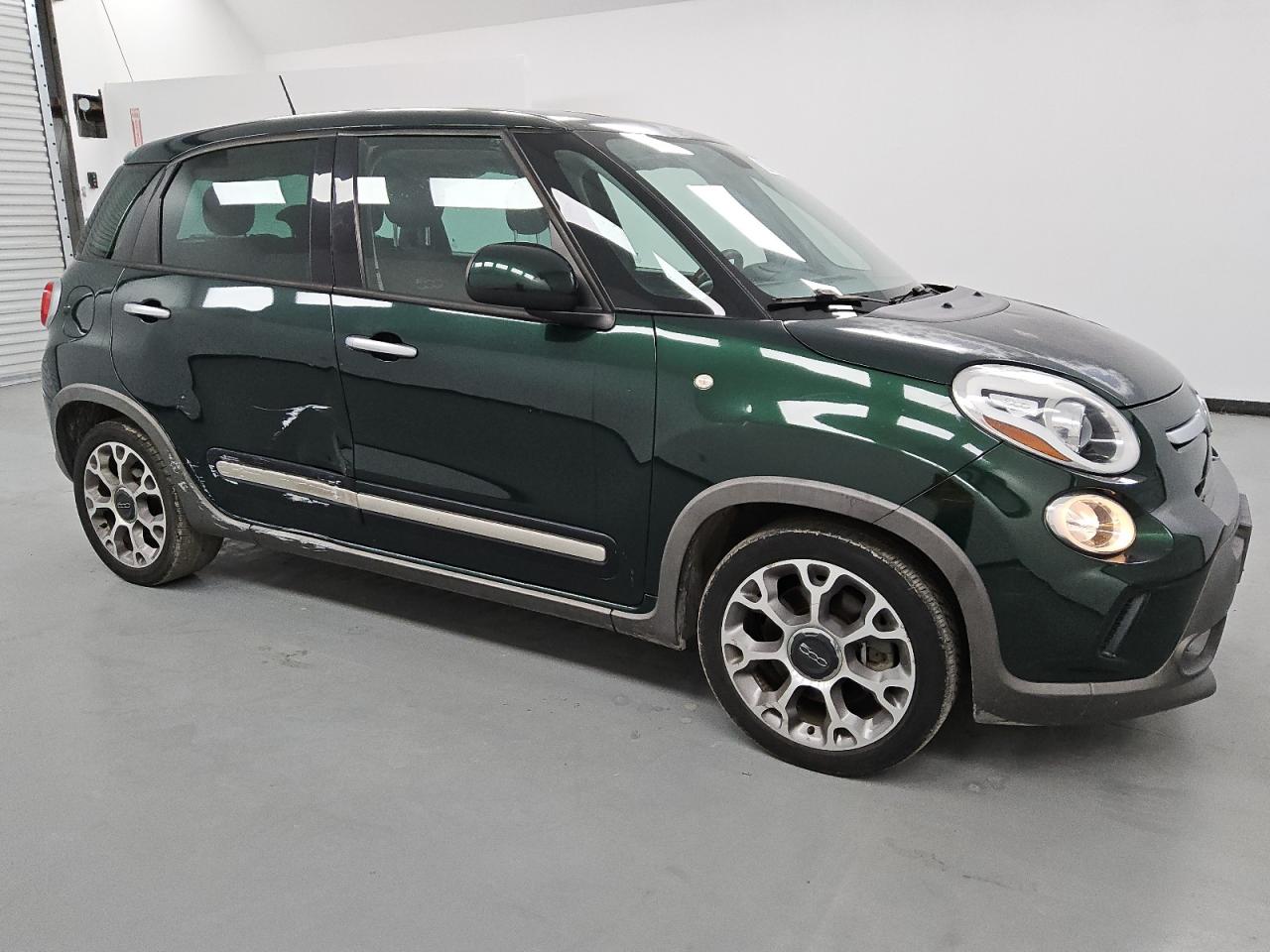 2014 Fiat 500 VIN ZFBCFADHXEZ014575 Copart auction photo, side damage thumbnail 4