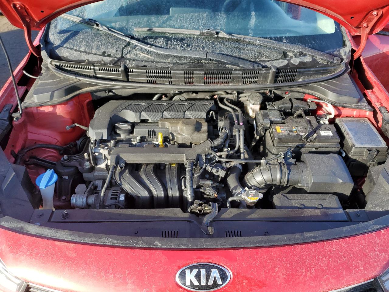 2021 KIA Rio VIN 3KPA25AD6ME373828 Copart auction photo, side damage thumbnail 11
