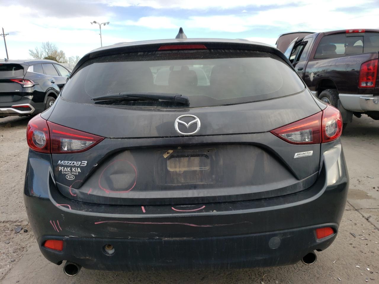 2014 Mazda 3 VIN JM1BM1M7XE1111263 Copart auction photo, front end / rear end damage thumbnail 6