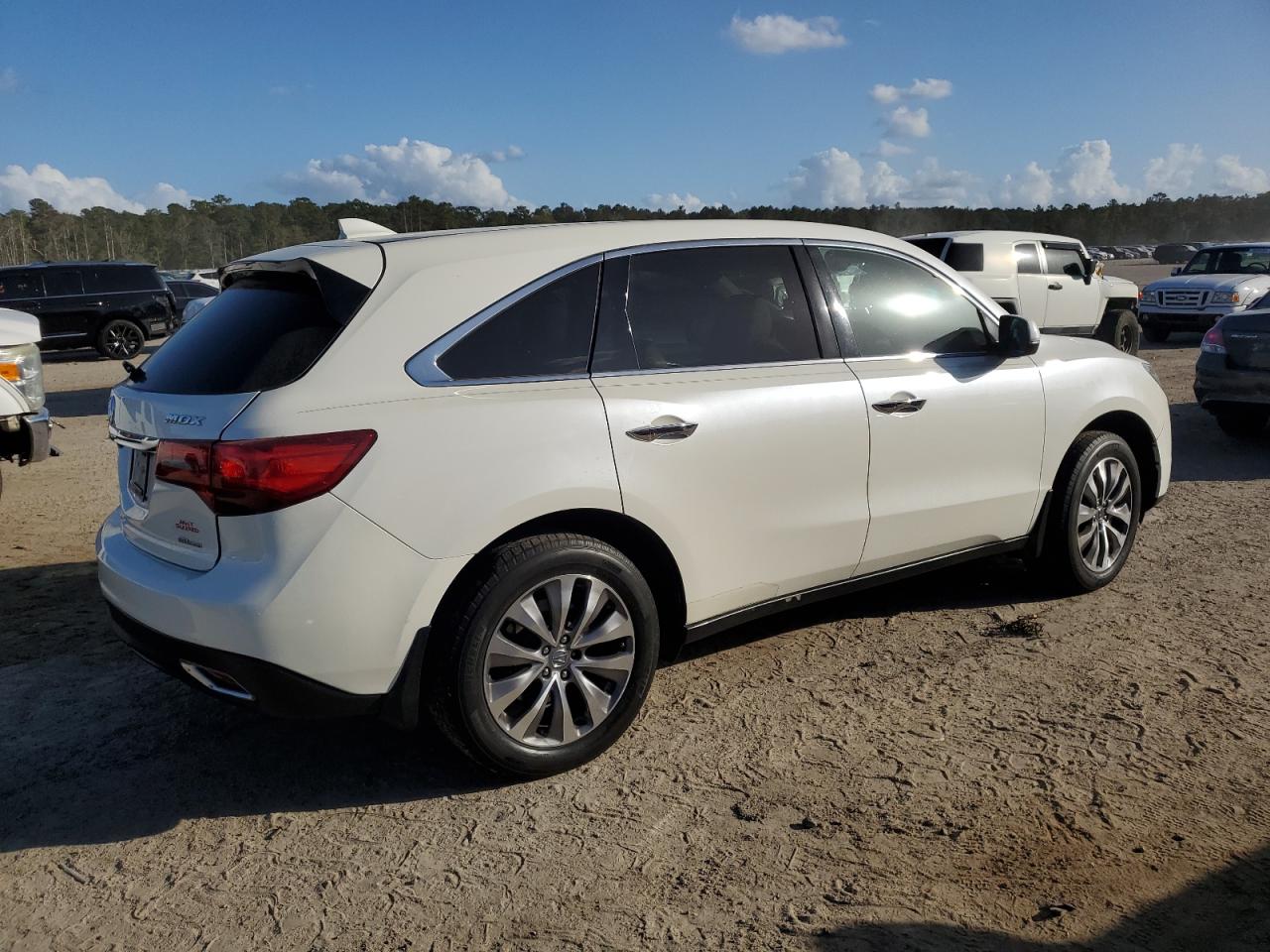 2014 Acura MDX VIN 5FRYD4H41EB042187 Copart auction photo, front end damage thumbnail 3