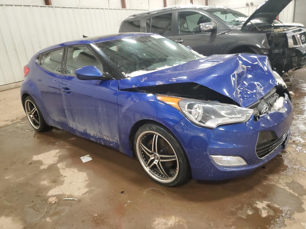 2012 Hyundai Veloster VIN KMHTC6AD4CU046982 Copart auction photo, front end damage thumbnail 4