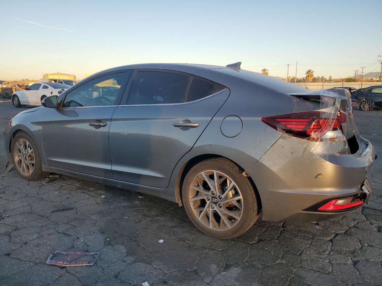 2019 Hyundai Elantra VIN KMHD84LF7KU782421 Copart auction photo, rear end / front end damage thumbnail 2