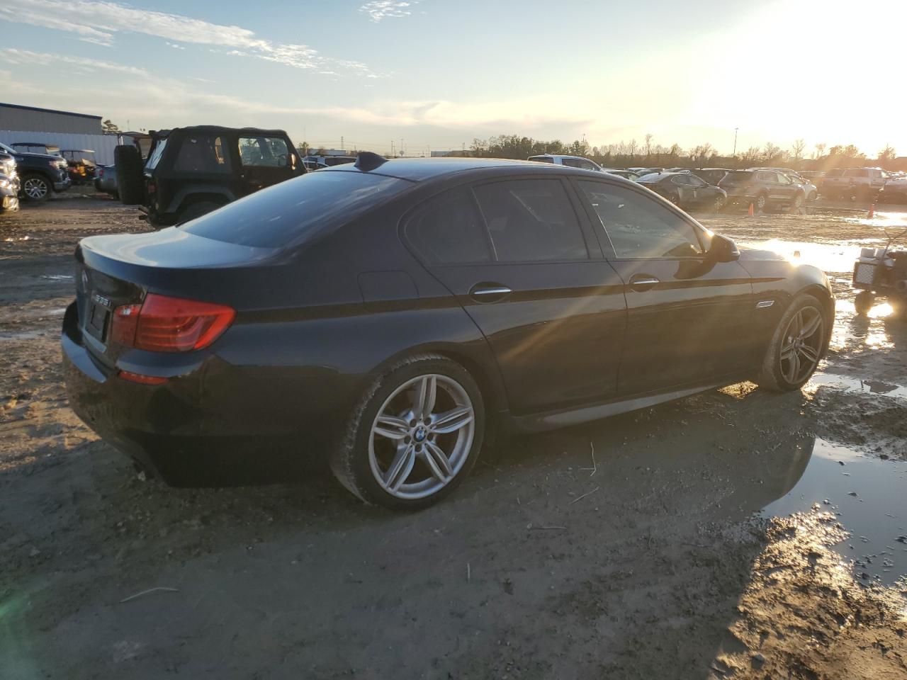 2014 BMW 5er VIN WBA5B1C56ED480071 Copart auction photo, front end damage thumbnail 3