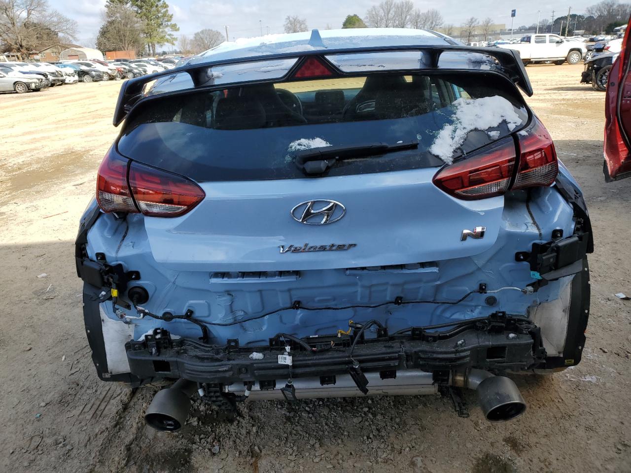 2022 Hyundai Veloster VIN KMHT36AH8NU014946 Copart auction photo, rear end damage thumbnail 6