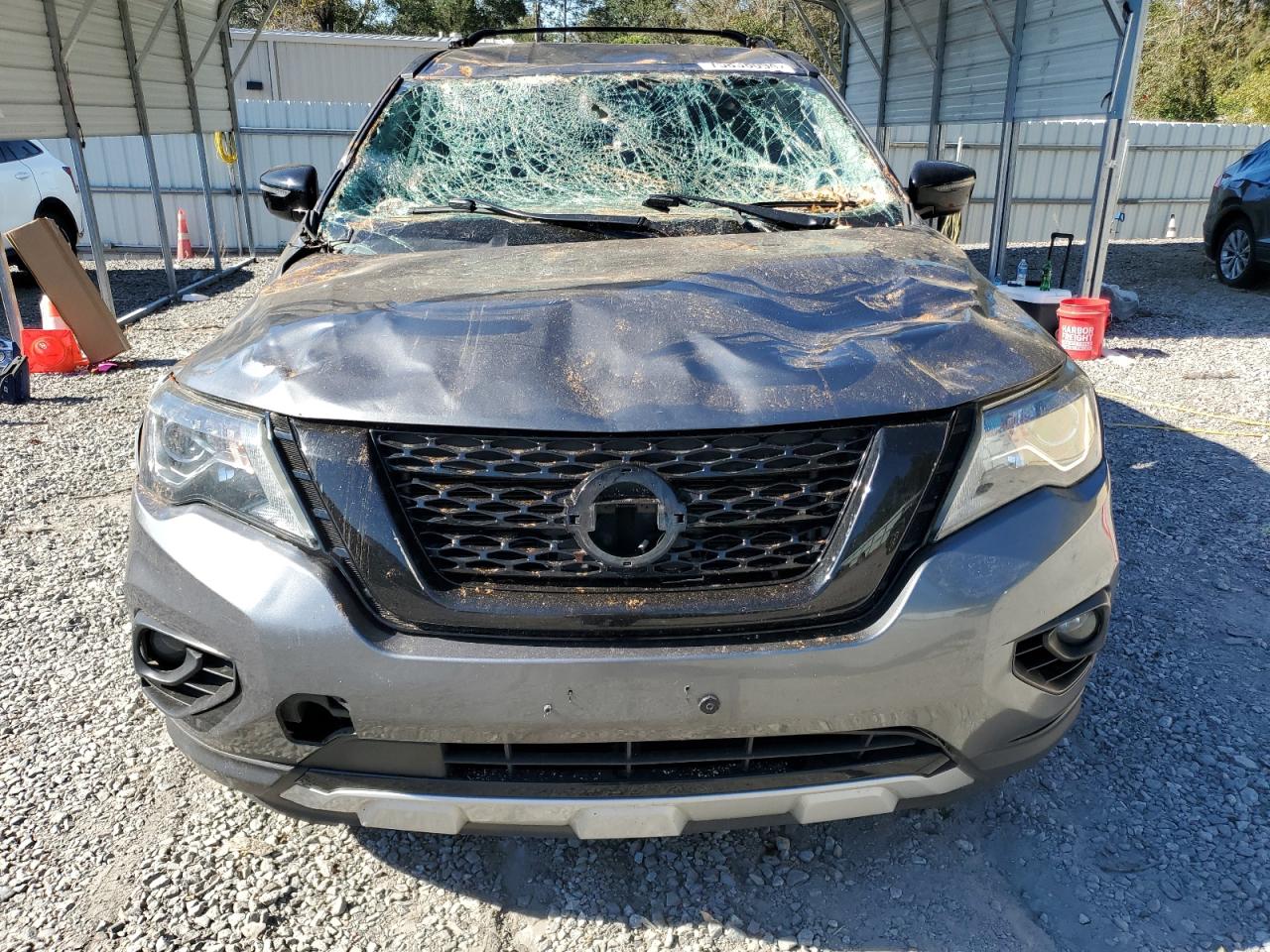 2019 Nissan Pathfinder VIN 5N1DR2MN6KC627677 Copart auction photo, all over damage thumbnail 5
