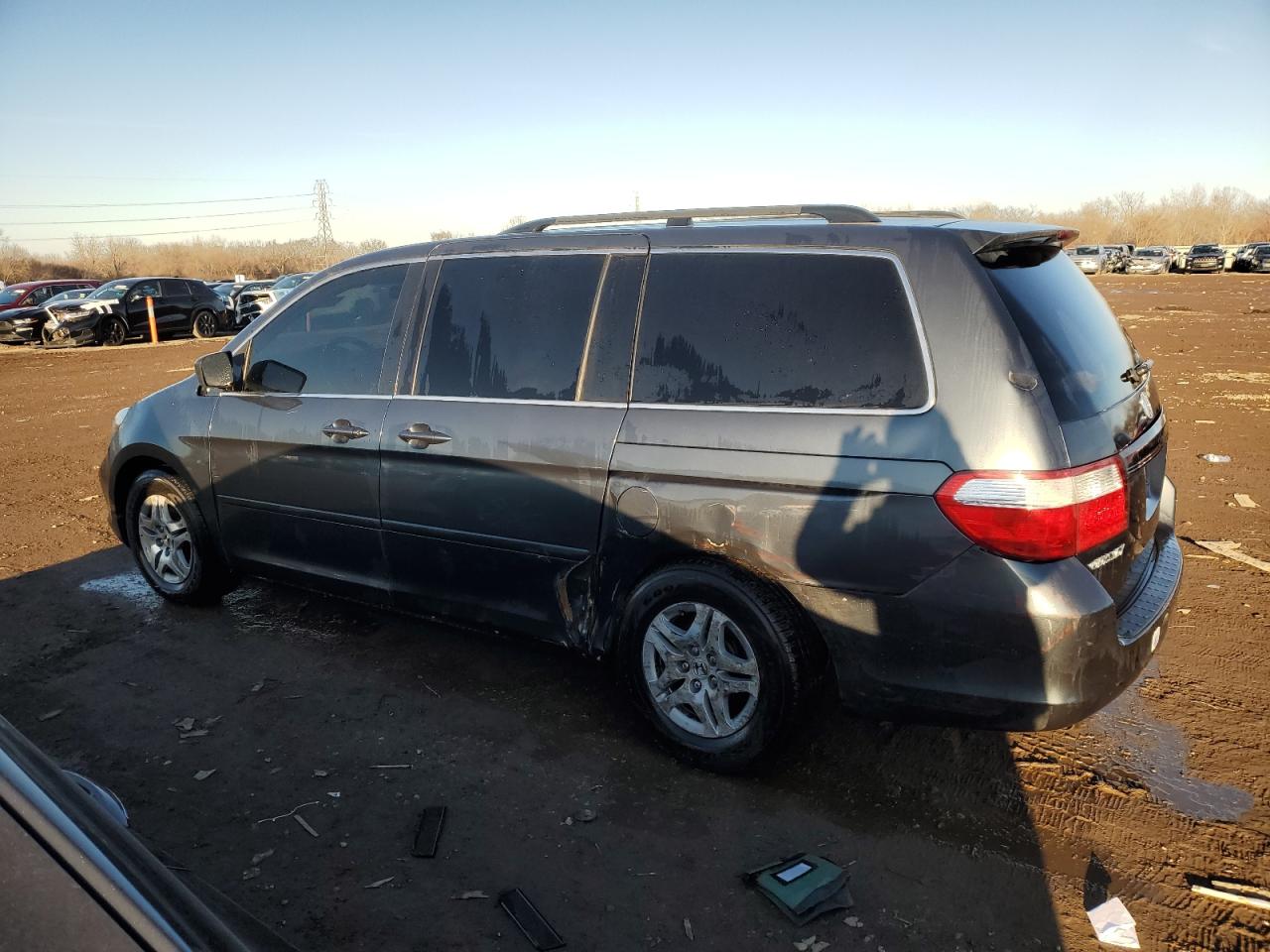 2006 Honda Odyssey VIN 5FNRL38766B445015 Copart auction photo, side / all over damage thumbnail 2