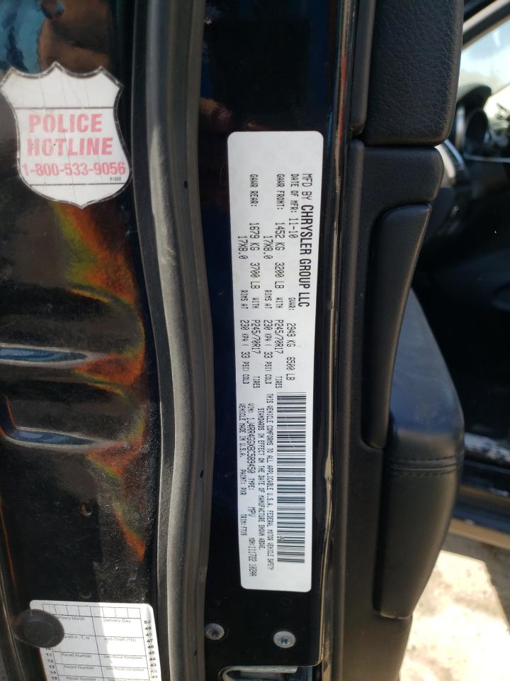 2011 Jeep Grand Cherokee VIN 1J4RR4GGXBC589450 Copart auction photo, rear end damage thumbnail 14