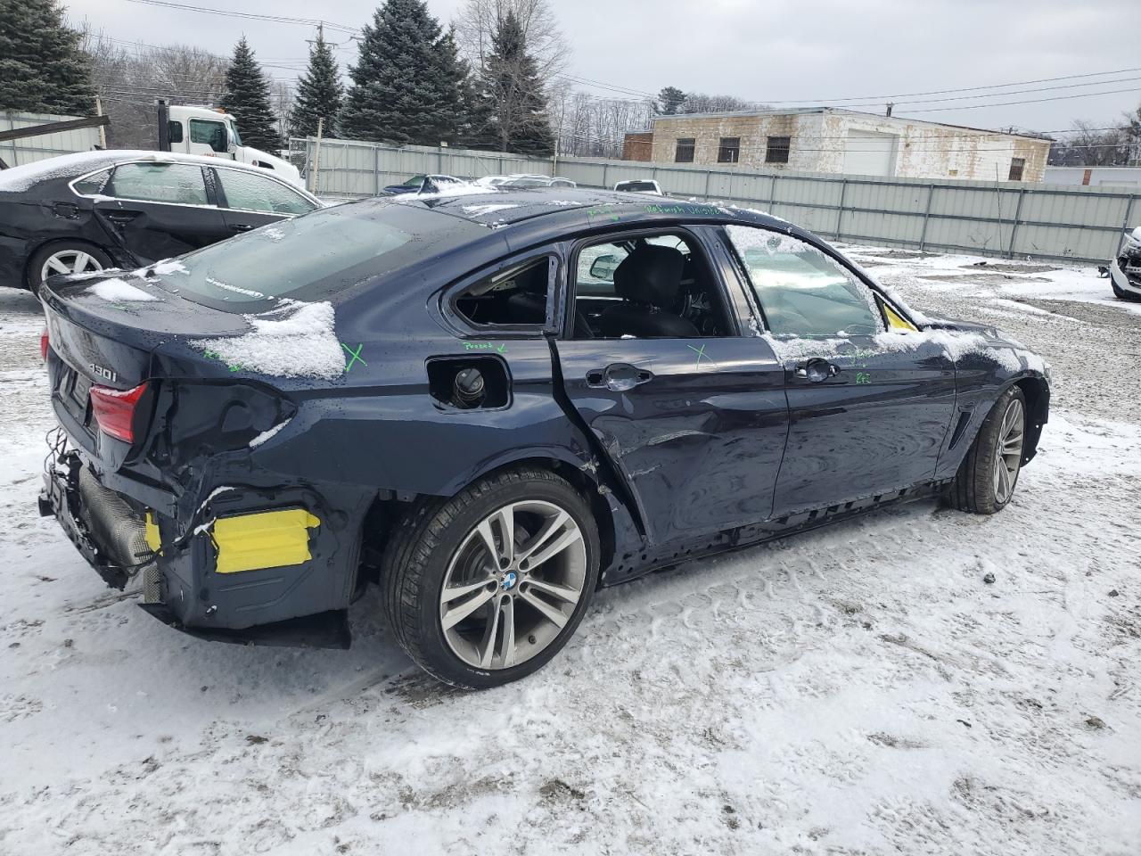 2019 BMW 4er VIN WBA4J3C51KBL07687 Copart auction photo, rear end / side damage thumbnail 3