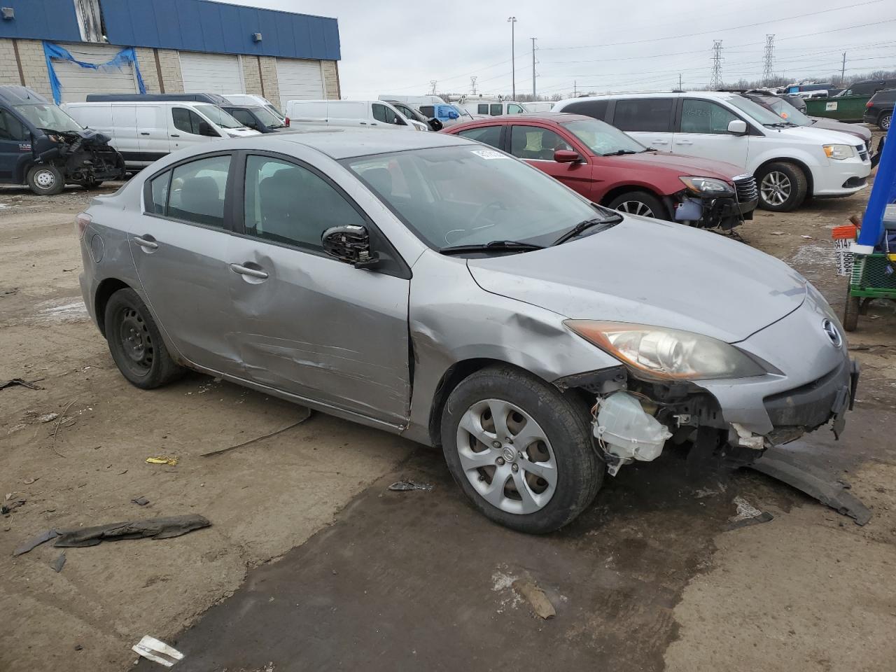 2013 Mazda 3 VIN JM1BL1TF5D1734218 Copart auction photo, front end / side damage thumbnail 4