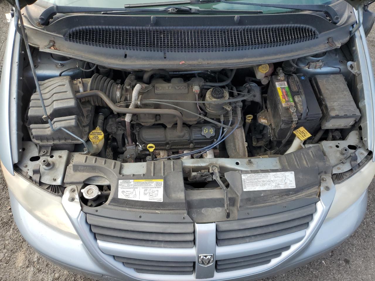 2005 Dodge Caravan VIN 2D4GP24R75R280837 Copart auction photo, undercarriage / front end damage thumbnail 12