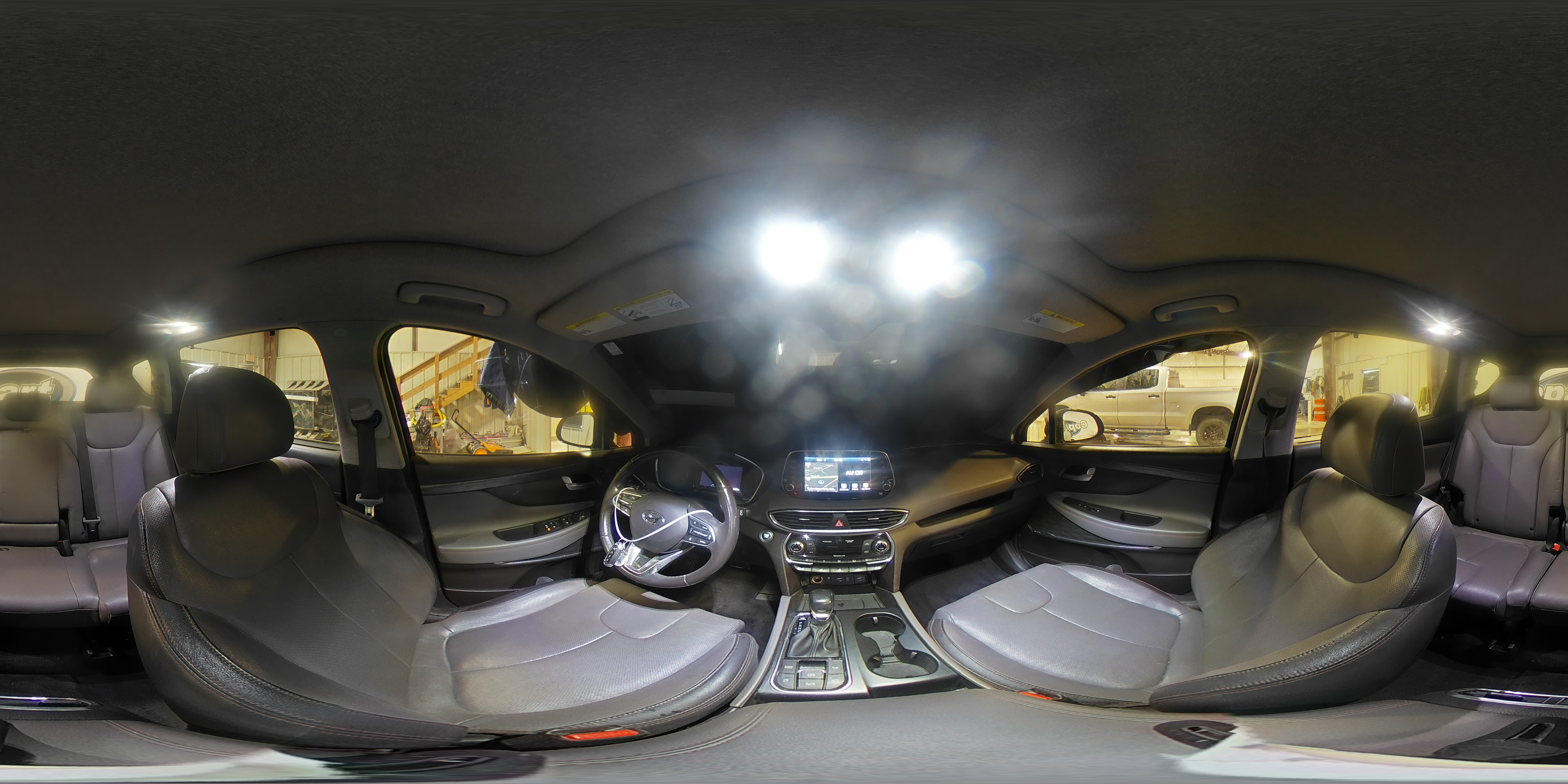 2019 Hyundai Santa Fe VIN 5NMS53AA4KH118316 Copart auction photo, front end / rear end damage thumbnail 16