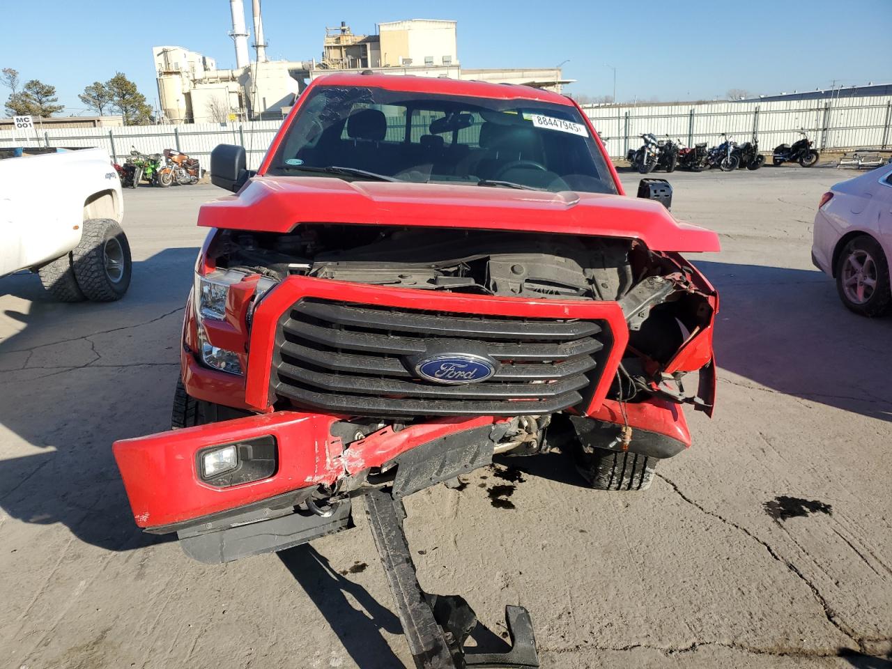 2016 Ford F-150 VIN 1FTEW1EG5GKF66184 Copart auction photo, front end / undercarriage damage thumbnail 5