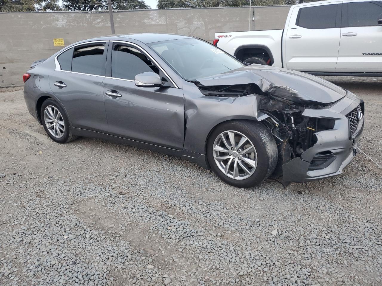2021 Infiniti Q50 VIN JN1EV7AP8MM701463 Copart auction photo, front end damage thumbnail 4