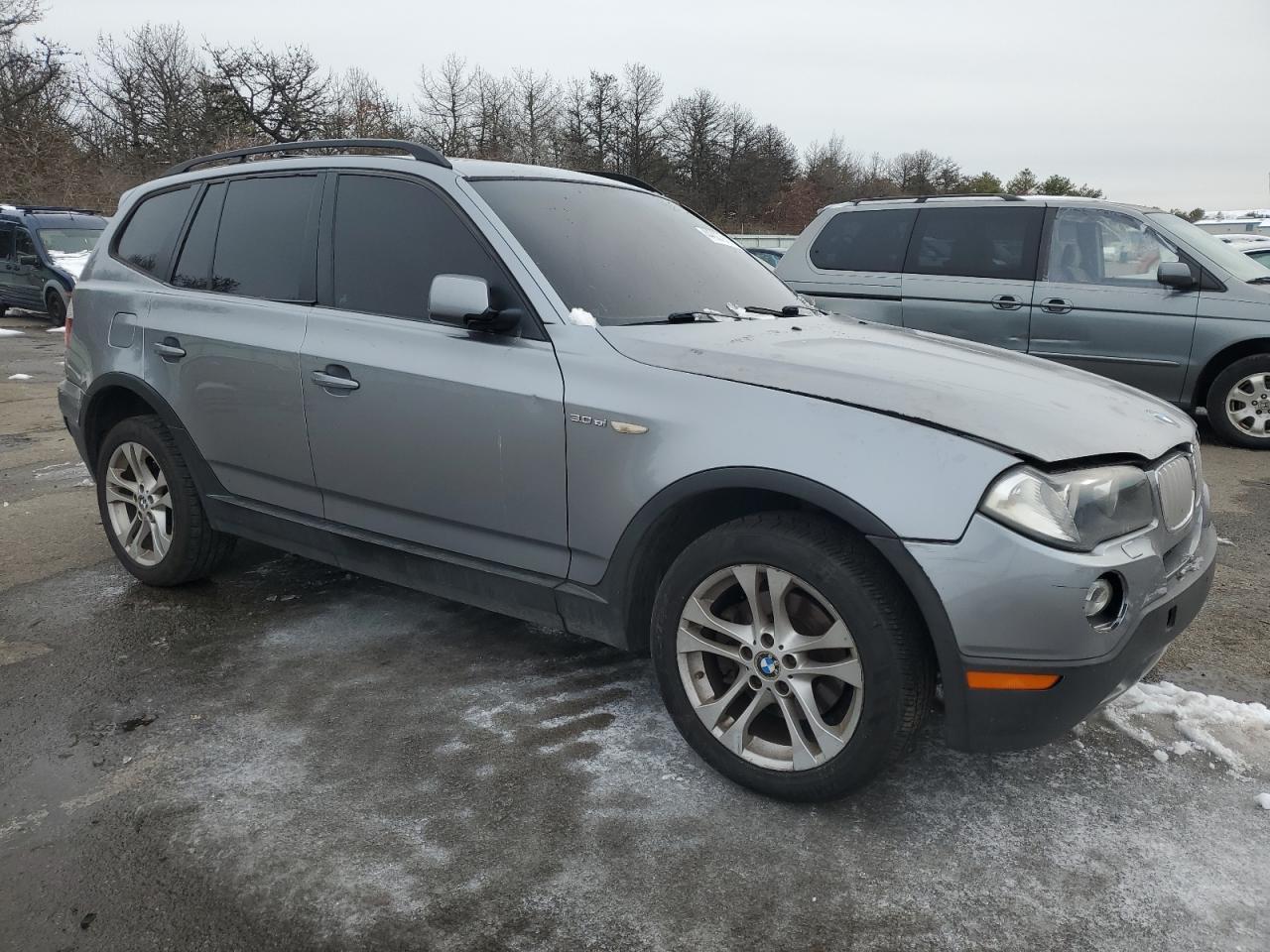 2007 BMW X3 VIN WBXPC93477WF12831 Copart auction photo, front end / rear end damage thumbnail 4