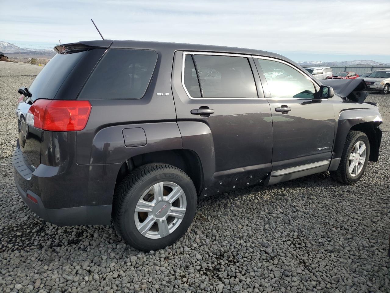 2015 GMC Terrain VIN 2GKFLVEK6F6434713 Copart auction photo, front end / side damage thumbnail 3