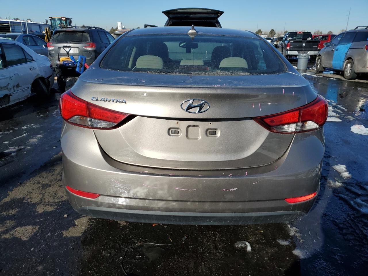 2016 Hyundai Elantra VIN 5NPDH4AE5GH720161 Copart auction photo, front end damage thumbnail 6